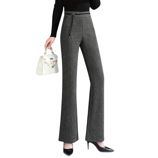 High-Waist Stretchy Flare Pants