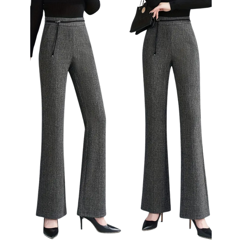 High-Waist Stretchy Flare Pants