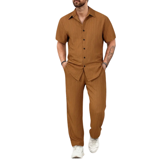 Men's Two-Piece Shirt and Pants Set