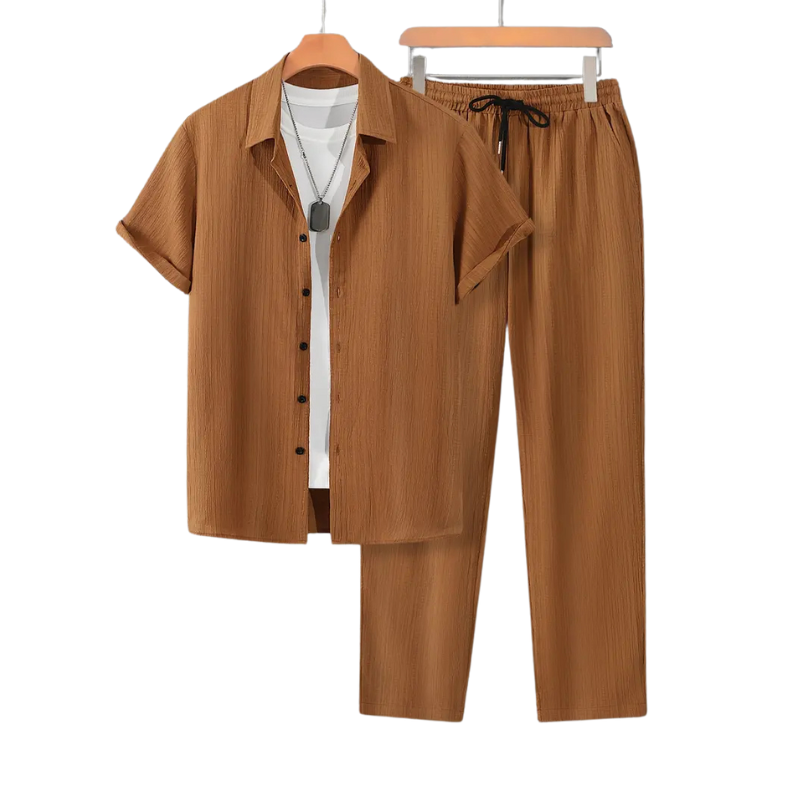 Men's Two-Piece Shirt and Pants Set